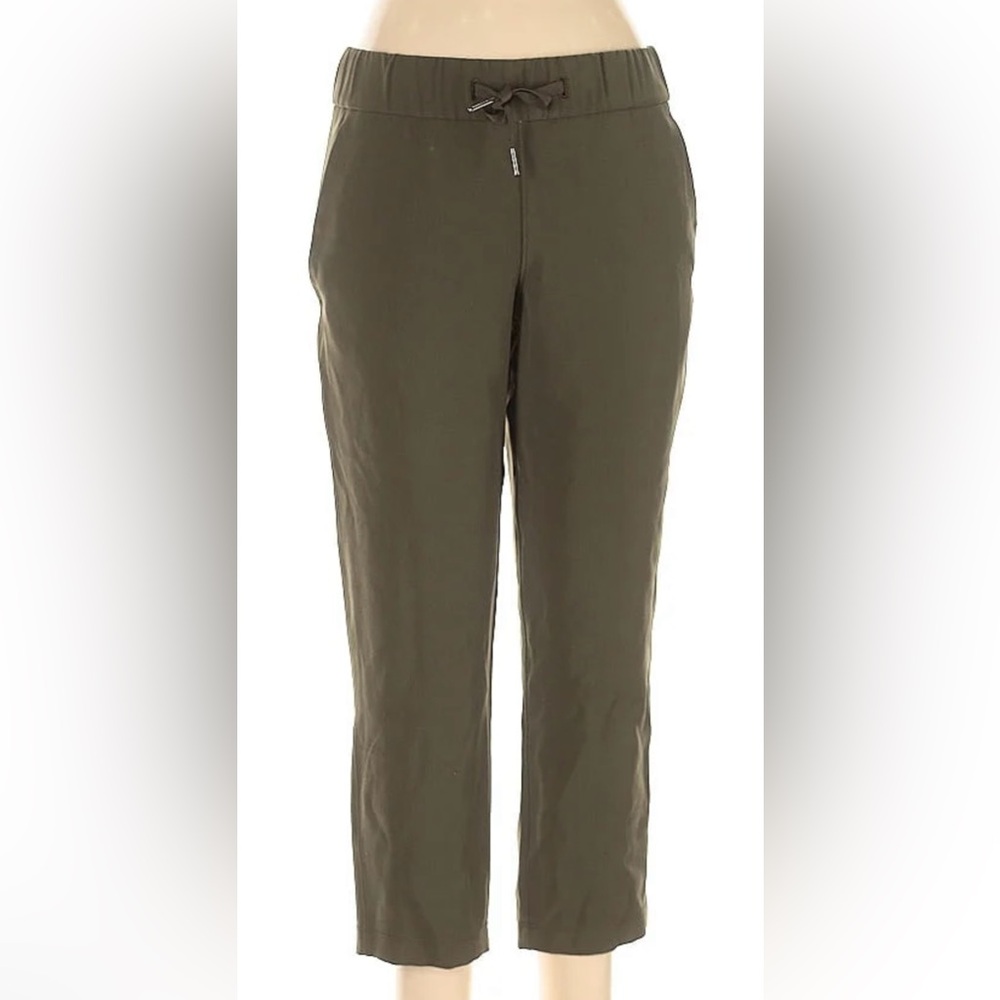 Lululemon Stretch High Rise Cropped Pants - Olive